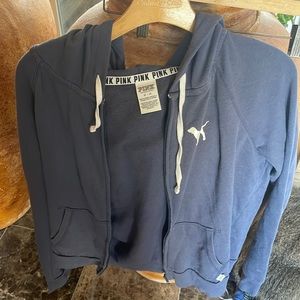 Pink Victoria’s Secret zip up sweater Size M